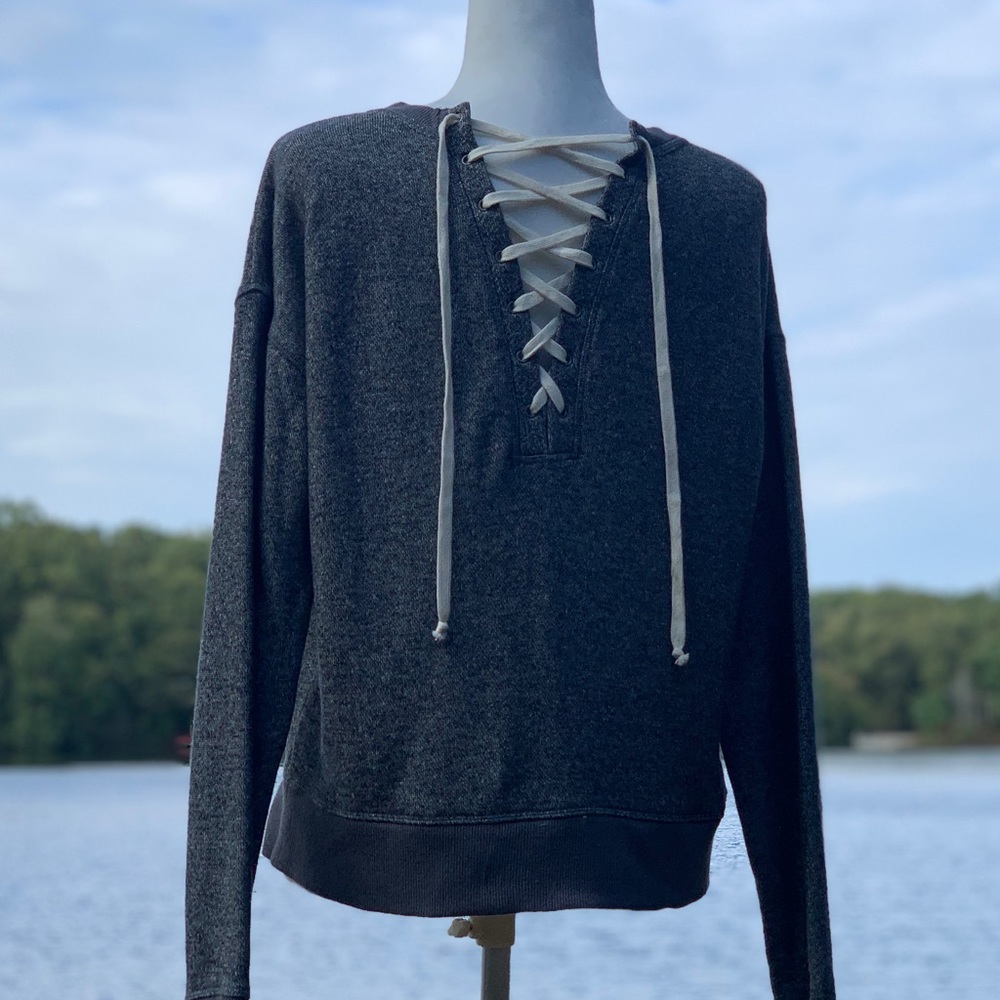 Victoria’s Secret Lace-up Back Crewneck